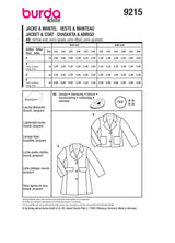 Burda Children's boss n ° 9215: Coat & jacket