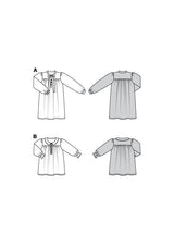 Burda children's boss n ° 9216: dress & blouse
