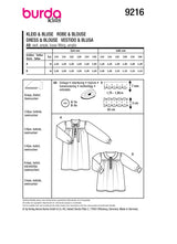 Burda children's boss n ° 9216: dress & blouse