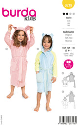 Patron Burda Enfant n°9219 : Peignoir