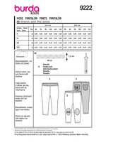 Patron Burda Enfant n°9222 : Pantalon