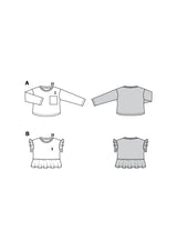 Patron Burda Enfant n°9223 : T-shirt