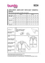 Burda children's boss n ° 9234: jacket & vest