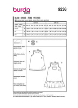Burda Children's Boss N ° 9238: Vestido