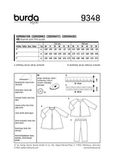 Burda boss n ° 9348: Baby blouse and pants