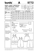 Patron n°9772 : Pantalon et Jupe