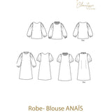 Patron de couture Blouse-Robe ANAÏS