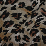 Maille Milano polyviscose leopard fond taupe