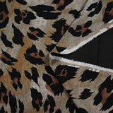 Maille Milano polyviscose leopard fond taupe