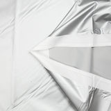Tela impermeable plateada fina