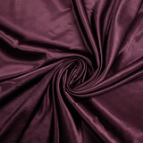 Satin de polyester fin aubergine