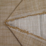 Coton tissé-teint chevron beige fond blanc