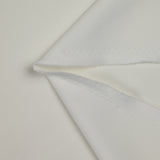 Maille envers crêpe polyester blanc