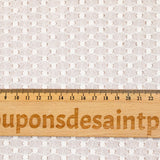 Dentelle polyester pois Martha blanche