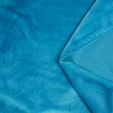 Jersey de velours tout doux bleu turquoise