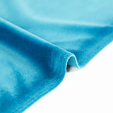 Jersey de velours tout doux bleu turquoise
