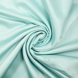 Satin polyester uni Inès vert d'eau