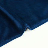 Soft navy blue velvet jersey