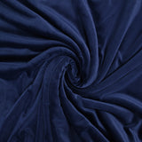 Soft navy blue velvet jersey