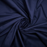 Satin de coton bleu marine
