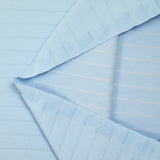 Jersey de coton rayure ton sur ton bleu ciel