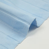 Jersey de coton rayure ton sur ton bleu ciel