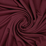 Jersey polyester satiné bordeaux