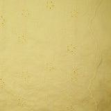 Pale yellow scalloped English embroidery