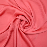 Crepe poliéster satinado fluido coral
