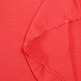 Crépon de viscose doupionné rouge corail