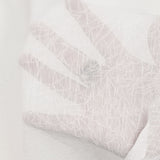 Gaze de polyester froissée blanc