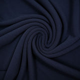 Crêpe polyester envers jersey bleu marine