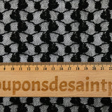 Dentelle polyester irisée noir