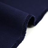 Double crêpe coton et soie bleu marine