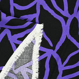 Otomano viscosa panqueque estampado espagueti de fondo negro púrpura