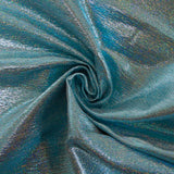 Lamé de polyamide et acétate holographique bleu