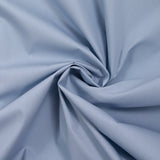 Popeline de coton technique déperlante bleu galet