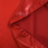 Satin duchesse stretch ciré rouge