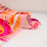 Viscose with fig and orange countryside print