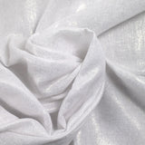 Voile de polycoton irisé blanc