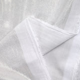 Voile de polycoton irisé blanc