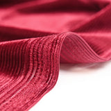 Jersey de velours côtelé rouge foncé