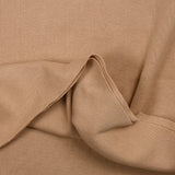 Jersey acanalado tubular pesado beige