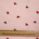 Powder pink watermelon print cotton