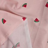 Powder pink watermelon print cotton