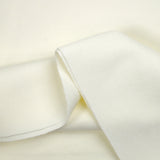 Jersey bord-côte tubulaire lourd blanc