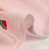 Powder pink watermelon print cotton