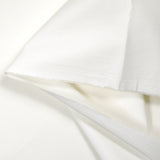 Twill de coton élasthanne blanc