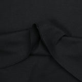 Jersey bord-côte tubulaire noir