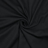 Jersey bord-côte tubulaire noir
